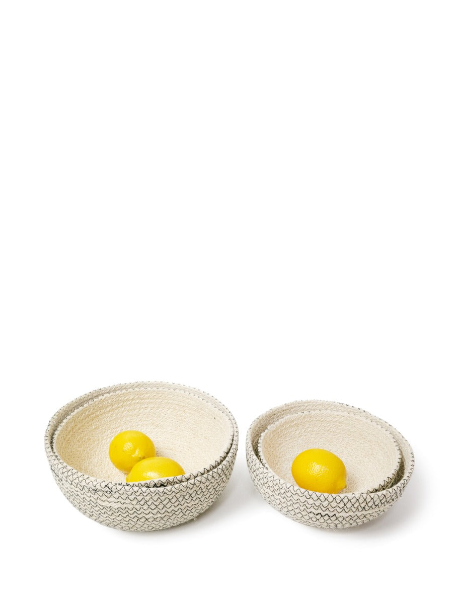 Amari Woven Jute Bowl Set – Handcrafted Storage Baskets (Set of 4)