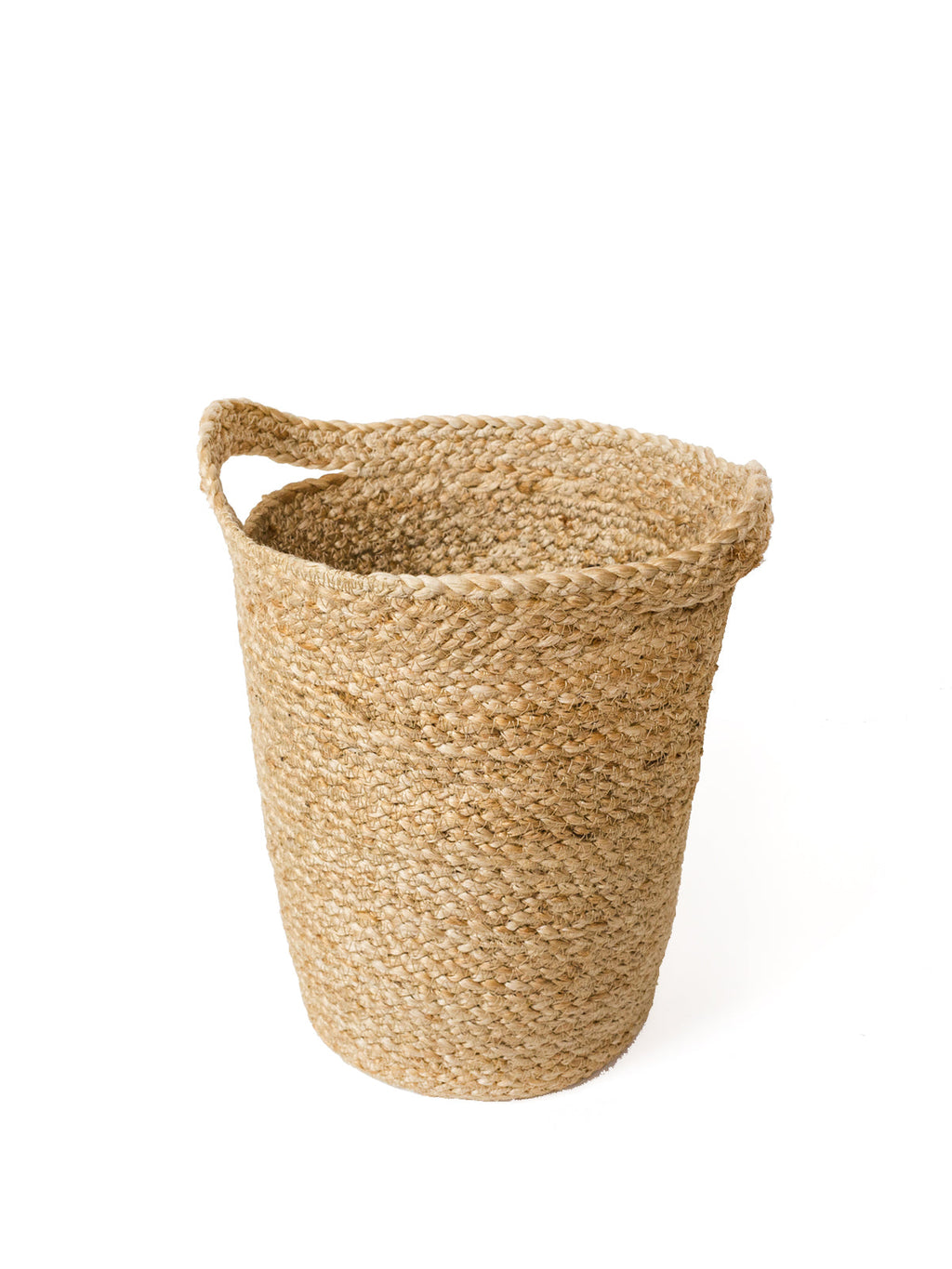 Kata Handwoven Jute Basket with Slit Handles – Natural (Set of 3)