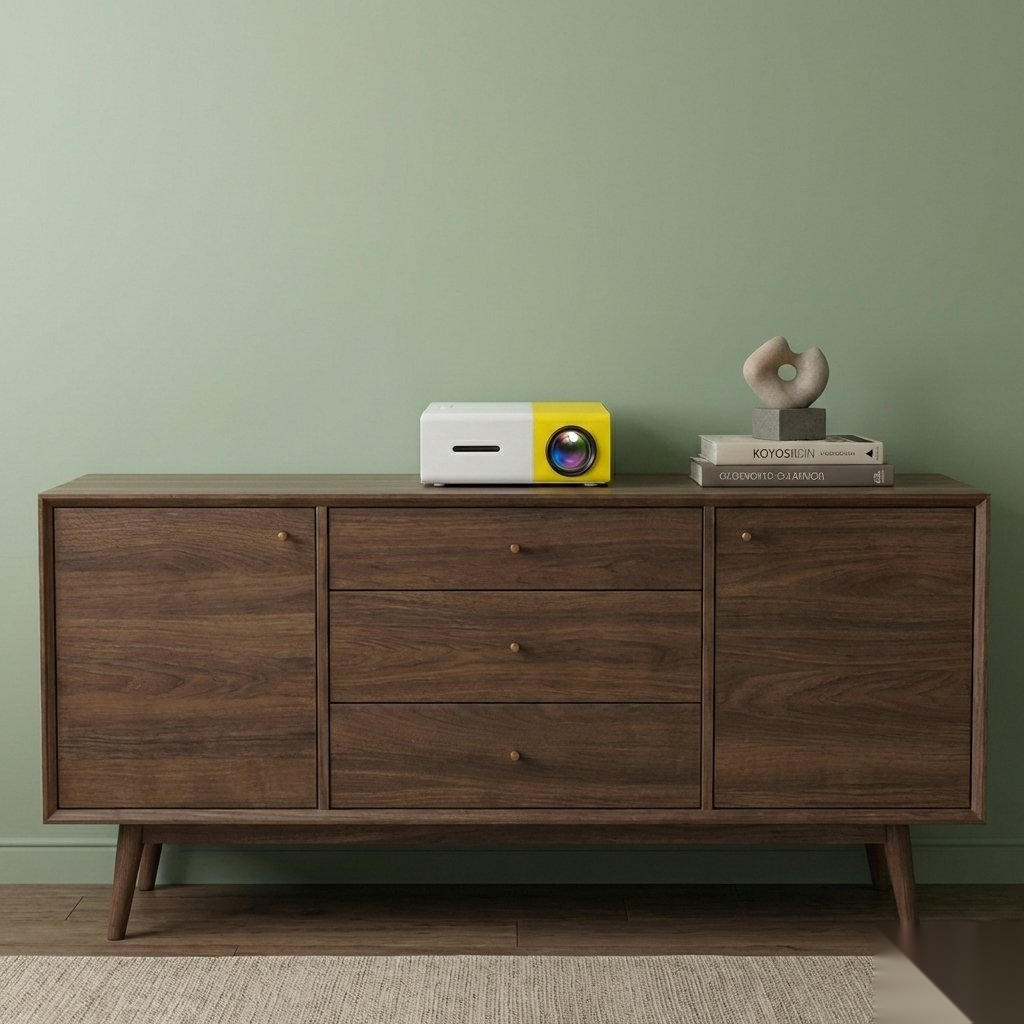 Mini Projector – 1080P Full HD Support, Portable LED Projector, 4K Video Playback, Multiple Connectivity Options