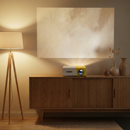 Mini Projector – 1080P Full HD Support, Portable LED Projector, 4K Video Playback, Multiple Connectivity Options